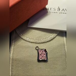 James Avery Pink Enamel Silver-Accent Charm Pastel Charm